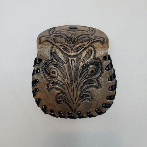 Handmade Leather Coinpurse - Picture 3 of 4